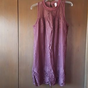 Lace sleeveless dress NWOT